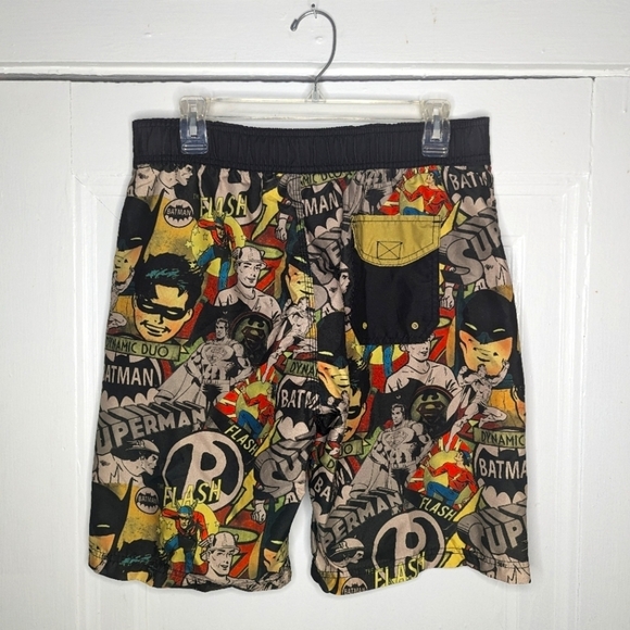 Batman and Robin Swim Trunks Men Medium - Picture 2 of 4